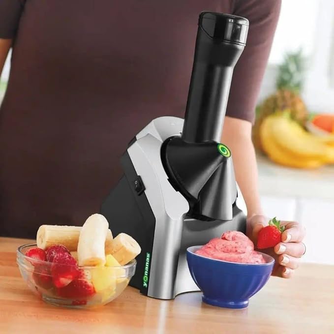 Dessert Frozen Black and Gray Ice Cream Treat Maker