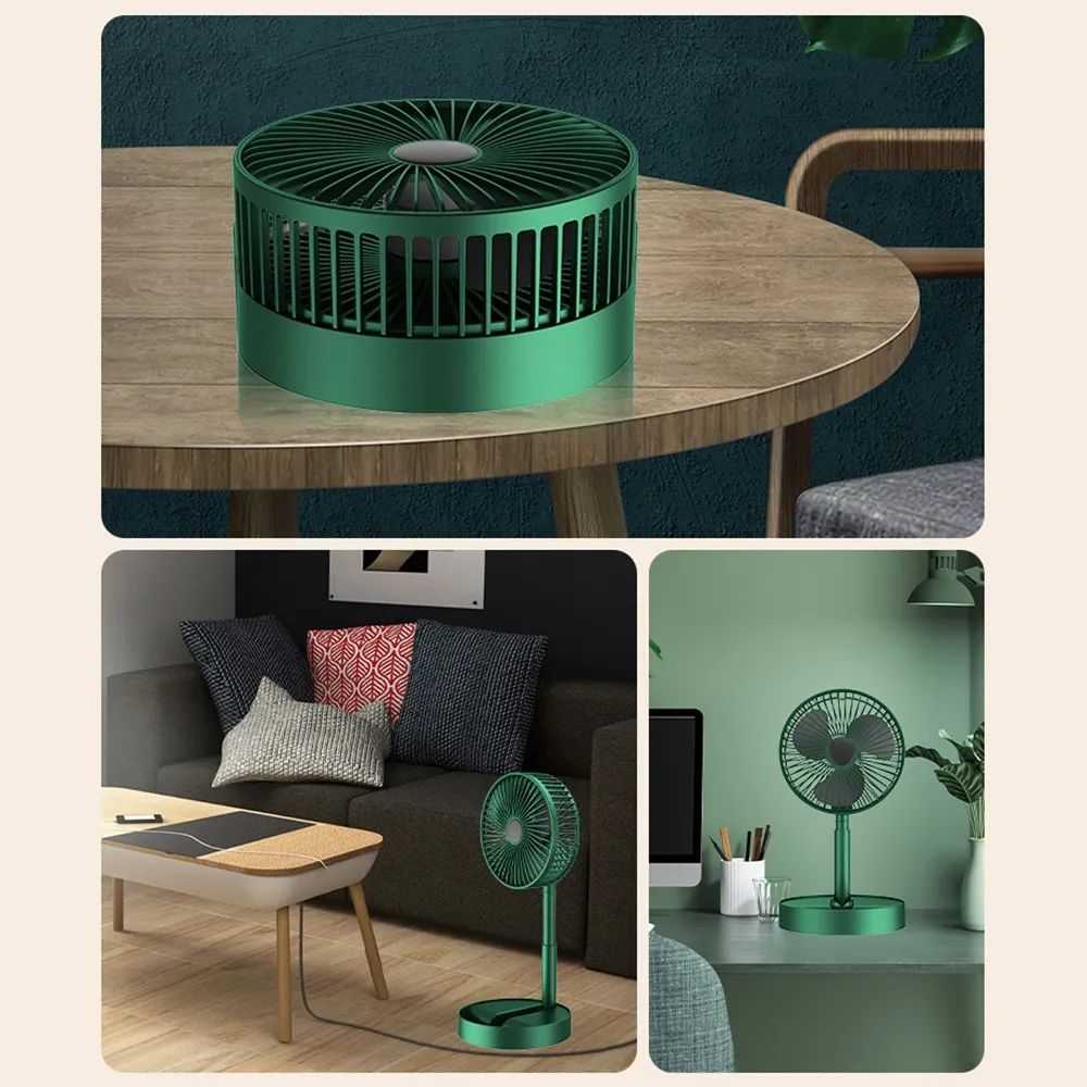 Rechargeable Mini Folding Telescopic Fan