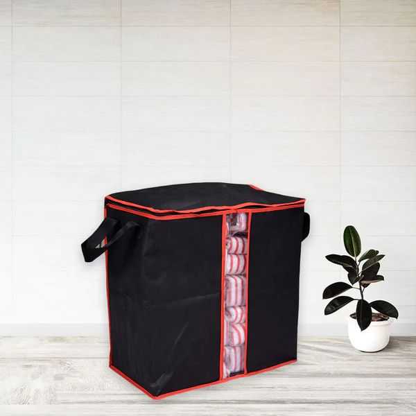 Blanket Beg Home Storage Foldable Bag New Waterproof Oxford Fabric Bedding Pillows Quilt Storage Bag Clothes Storage Bag Organizer 100gsm Black